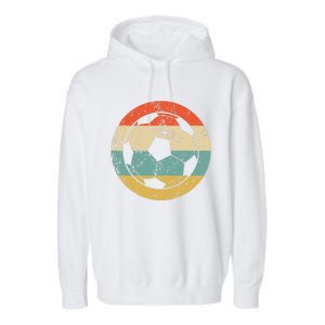 Soccer Retro Soccer Ball Garment-Dyed Fleece Hoodie