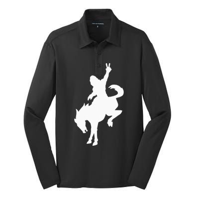 Sasquatch Riding Silk Touch Performance Long Sleeve Polo