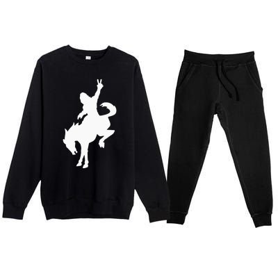 Sasquatch Riding Premium Crewneck Sweatsuit Set