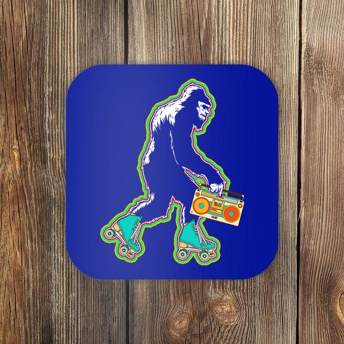 Sasquatch Roller Skater Bigfoot Skate Vintage Roller Skating Gift Coaster