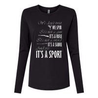 Spin Rifle Sabre ItS A Sport Color Guard Winter Guard Womens Cotton Relaxed Long Sleeve T-Shirt