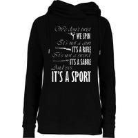 Spin Rifle Sabre ItS A Sport Color Guard Winter Guard Womens Funnel Neck Pullover Hood