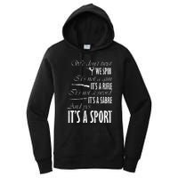 Spin Rifle Sabre ItS A Sport Color Guard Winter Guard Women's Pullover Hoodie