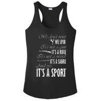 Spin Rifle Sabre ItS A Sport Color Guard Winter Guard Ladies PosiCharge Competitor Racerback Tank