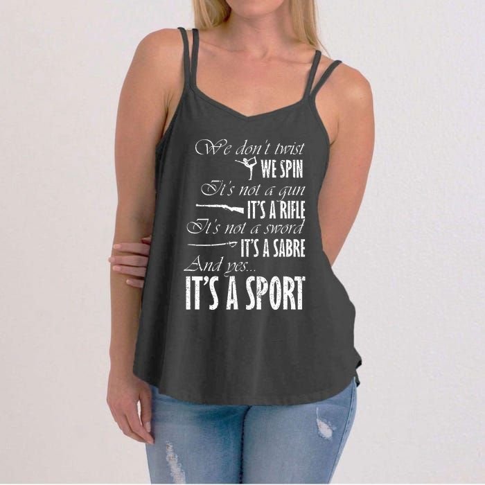 Spin Rifle Sabre ItS A Sport Color Guard Winter Guard Women's Strappy Tank