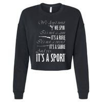 Spin Rifle Sabre ItS A Sport Color Guard Winter Guard Cropped Pullover Crew