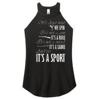 Spin Rifle Sabre ItS A Sport Color Guard Winter Guard Women's Perfect Tri Rocker Tank