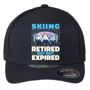 Skiing Retired Ski Cool Gift Winter Sports Skier Gift Flexfit Unipanel Trucker Cap