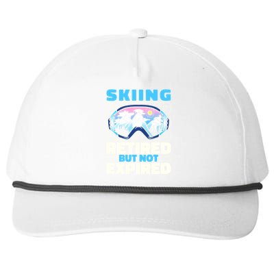 Skiing Retired Ski Cool Gift Winter Sports Skier Gift Snapback Five-Panel Rope Hat