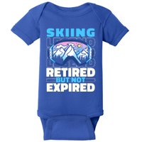 Skiing Retired Ski Cool Gift Winter Sports Skier Gift Baby Bodysuit