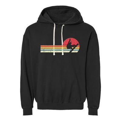 Snowboarding Retro Style For Snowboarder Garment-Dyed Fleece Hoodie