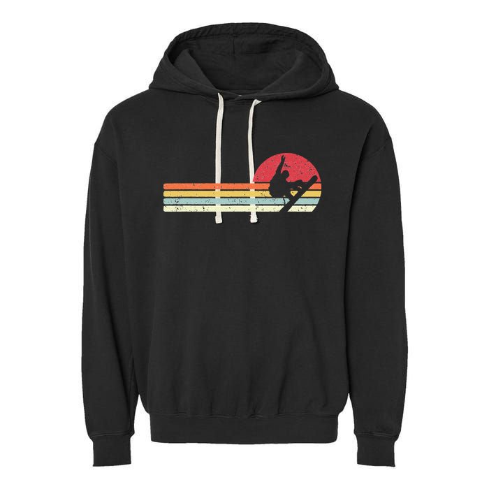 Snowboarding Retro Style For Snowboarder Garment-Dyed Fleece Hoodie