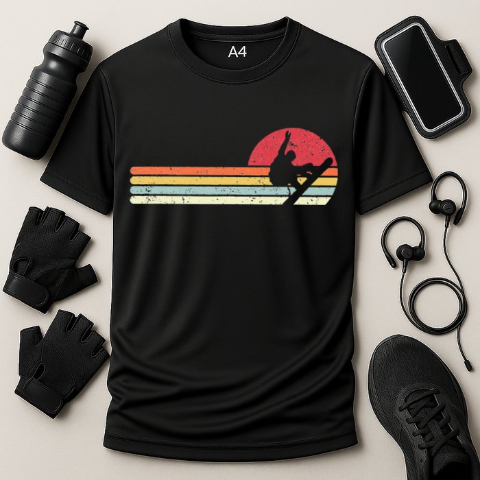 Snowboarding Retro Style For Snowboarder Performance Shirt