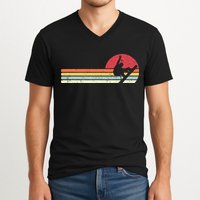 Snowboarding Retro Style For Snowboarder V-Neck T-Shirt