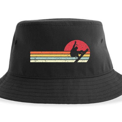 Snowboarding Retro Style For Snowboarder Sustainable Bucket Hat