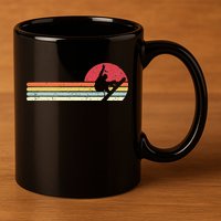 Snowboarding Retro Style For Snowboarder 11oz C Handle Ceramic Mug