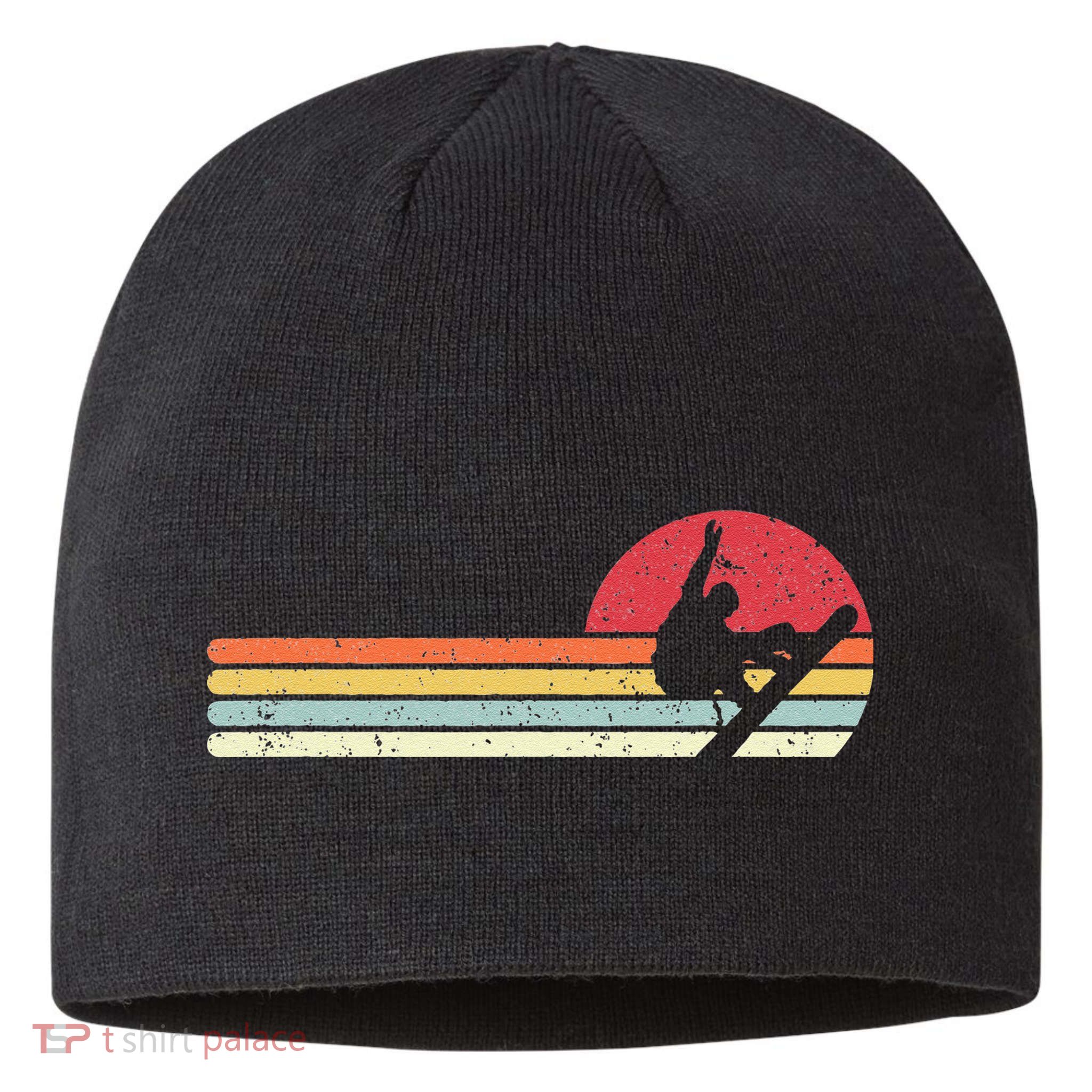 Snowboarding Retro Style For Snowboarder Sustainable Beanie