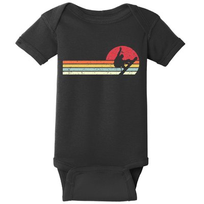 Snowboarding Retro Style For Snowboarder Baby Bodysuit