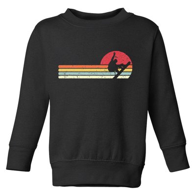 Snowboarding Retro Style For Snowboarder Toddler Sweatshirt