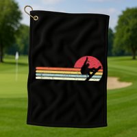 Snowboarding Retro Style For Snowboarder Golf Towel