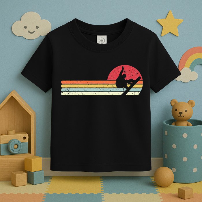 Snowboarding Retro Style For Snowboarder Toddler T-Shirt