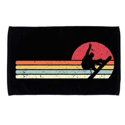 Snowboarding Retro Style For Snowboarder Microfiber Hand Towel