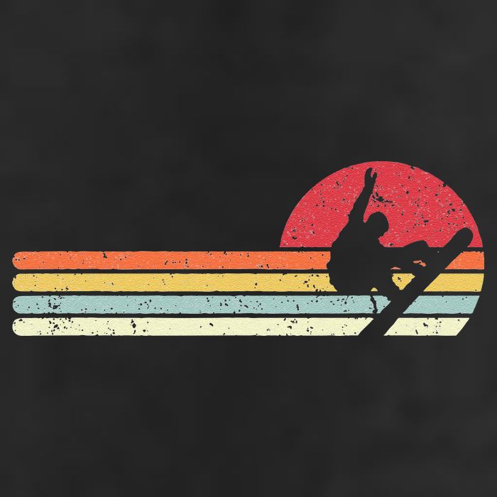 Snowboarding Retro Style For Snowboarder Microfiber Hand Towel