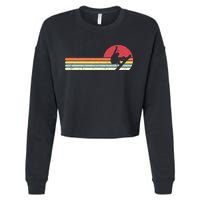 Snowboarding Retro Style For Snowboarder Cropped Pullover Crew