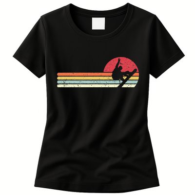 Snowboarding Retro Style For Snowboarder Womens T-Shirt