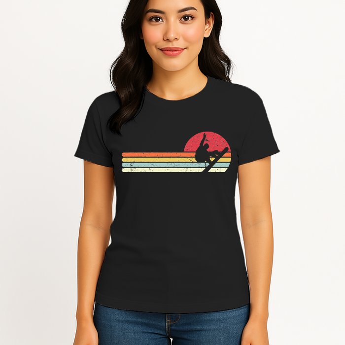 Snowboarding Retro Style For Snowboarder Womens T-Shirt