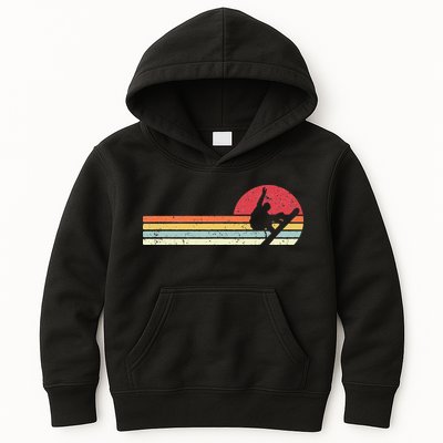Snowboarding Retro Style For Snowboarder Kids Hoodie