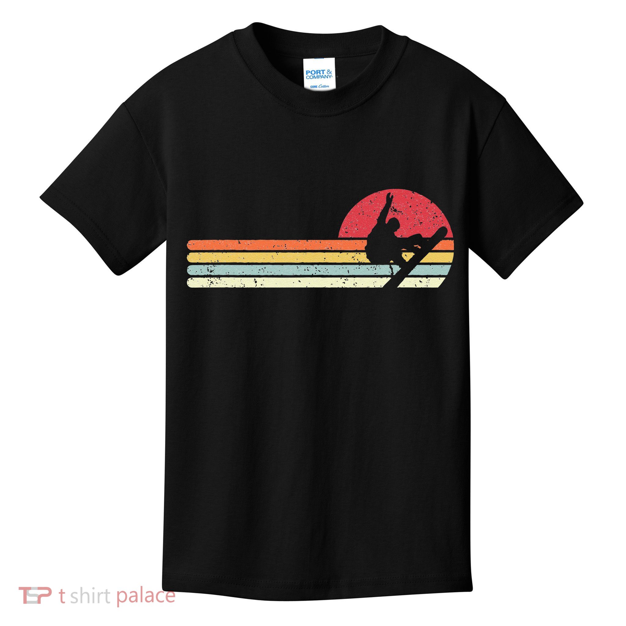 Snowboarding Retro Style For Snowboarder Kids T-Shirt