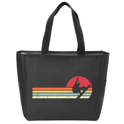 Snowboarding Retro Style For Snowboarder Zip Tote Bag