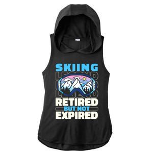 Skiing Retired Ski Gift Winter Sports Skier Cute Gift Ladies PosiCharge Tri-Blend Wicking Draft Hoodie Tank