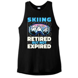 Skiing Retired Ski Gift Winter Sports Skier Cute Gift Ladies PosiCharge Tri-Blend Wicking Tank