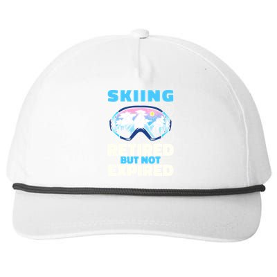 Skiing Retired Ski Gift Winter Sports Skier Cute Gift Snapback Five-Panel Rope Hat