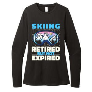 Skiing Retired Ski Gift Winter Sports Skier Cute Gift Womens CVC Long Sleeve Shirt