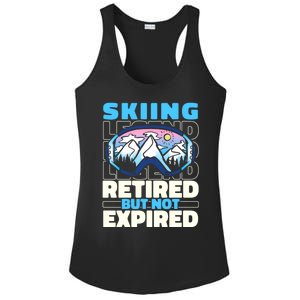 Skiing Retired Ski Gift Winter Sports Skier Cute Gift Ladies PosiCharge Competitor Racerback Tank