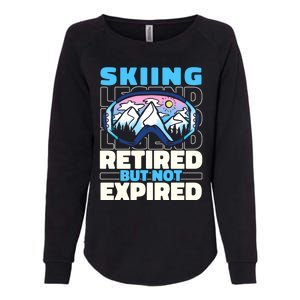 Skiing Retired Ski Gift Winter Sports Skier Cute Gift Womens California Wash Sweatshirt