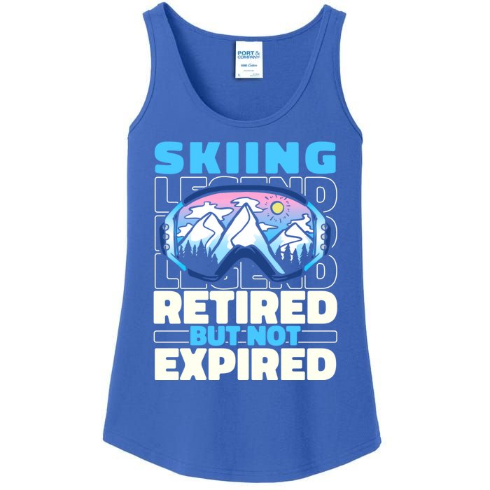 Skiing Retired Ski Gift Winter Sports Skier Cute Gift Ladies Essential Tank