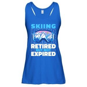 Skiing Retired Ski Gift Winter Sports Skier Cute Gift Ladies Essential Flowy Tank