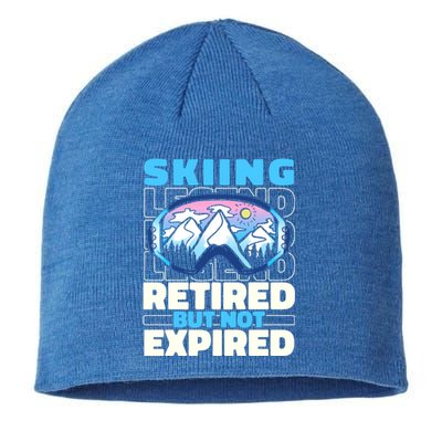 Skiing Retired Ski Gift Winter Sports Skier Cute Gift Sustainable Beanie