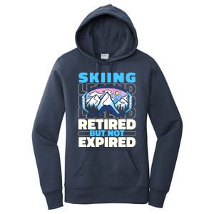 Skiing Retired Ski Gift Winter Sports Skier Cute Gift Women's Pullover Hoodie