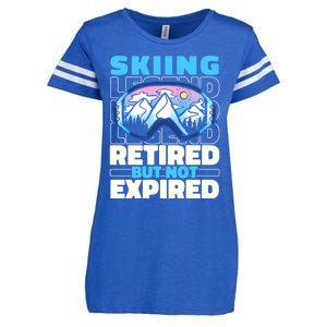 Skiing Retired Ski Gift Winter Sports Skier Cute Gift Enza Ladies Jersey Football T-Shirt