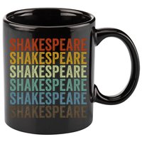 Shakespeare Retro 11oz C Handle Ceramic Mug