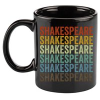 Shakespeare Retro 11oz C Handle Ceramic Mug