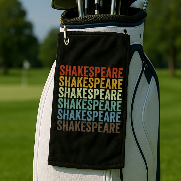 Shakespeare Retro Golf Towel