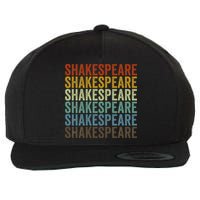 Shakespeare Retro Wool Snapback Cap