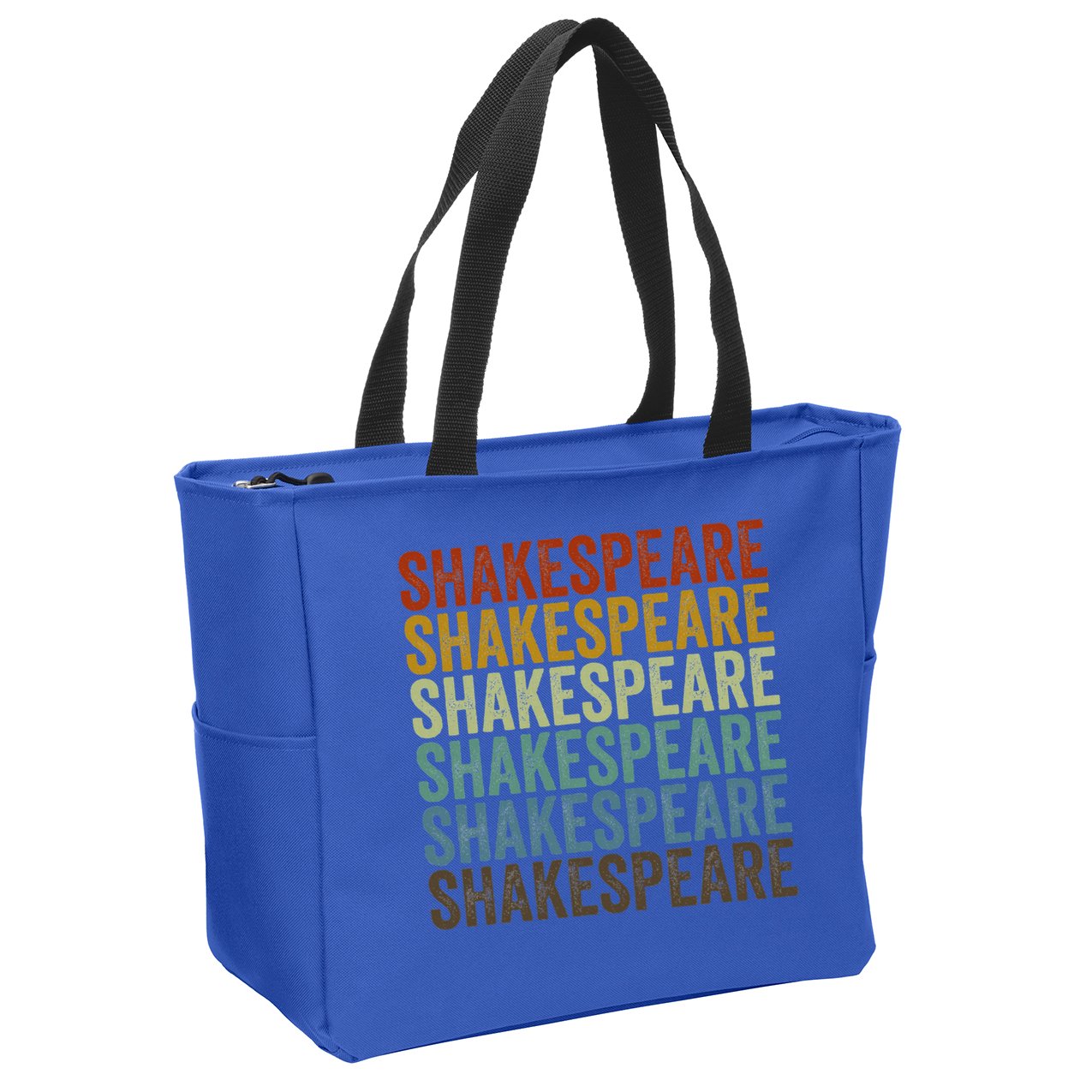 Shakespeare Retro Zip Tote Bag