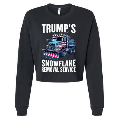 Snowflake Removal Service TrumpS Snowflake Removal Service Cropped Pullover Crew